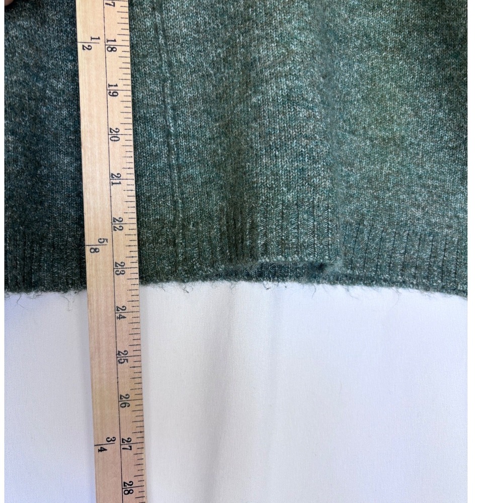 Legendary Outfitters Green Marled Knit Crewneck Sweater Center Seam Medium - Picture 3 of 6